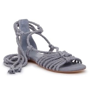 Joie Falk braided straps grey-blue sandals Sz. 36.5 EU/~7 US